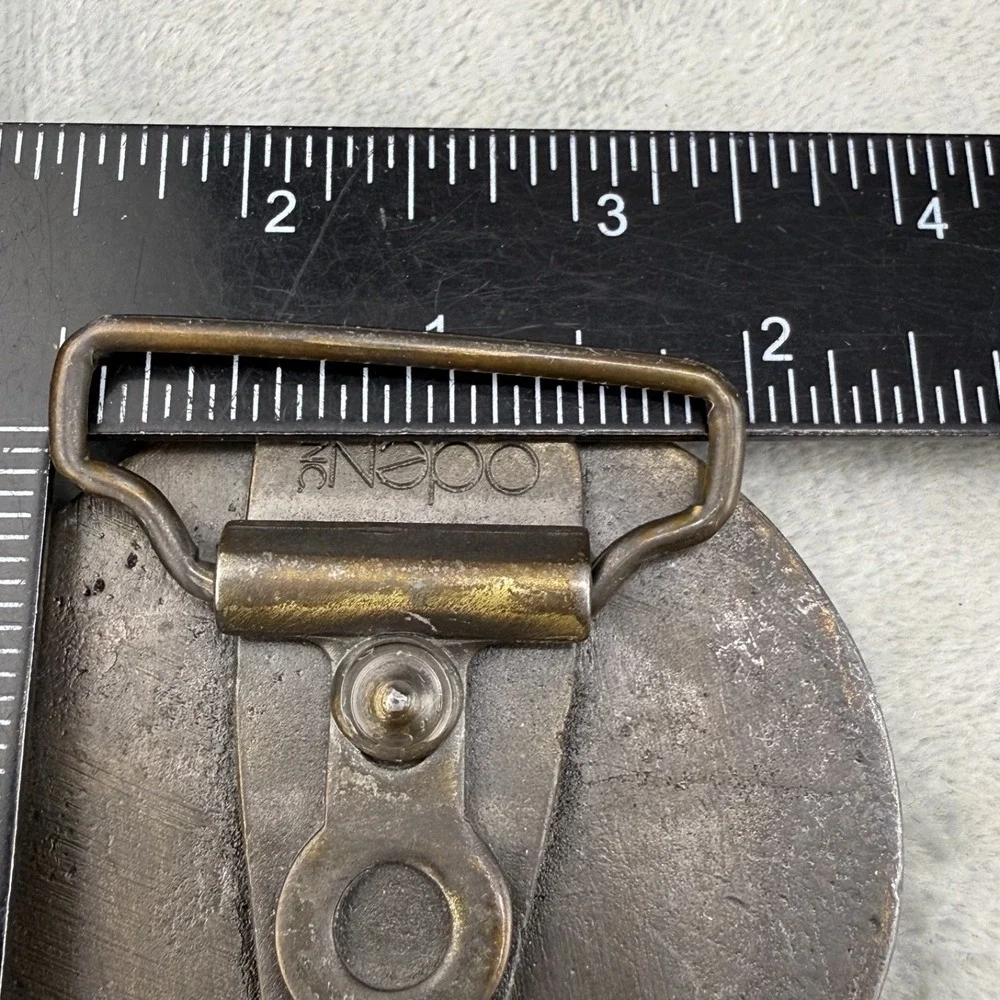 Vintage Oden Inc Belt Buckle Gold Koala Australia Outback Animal Brass